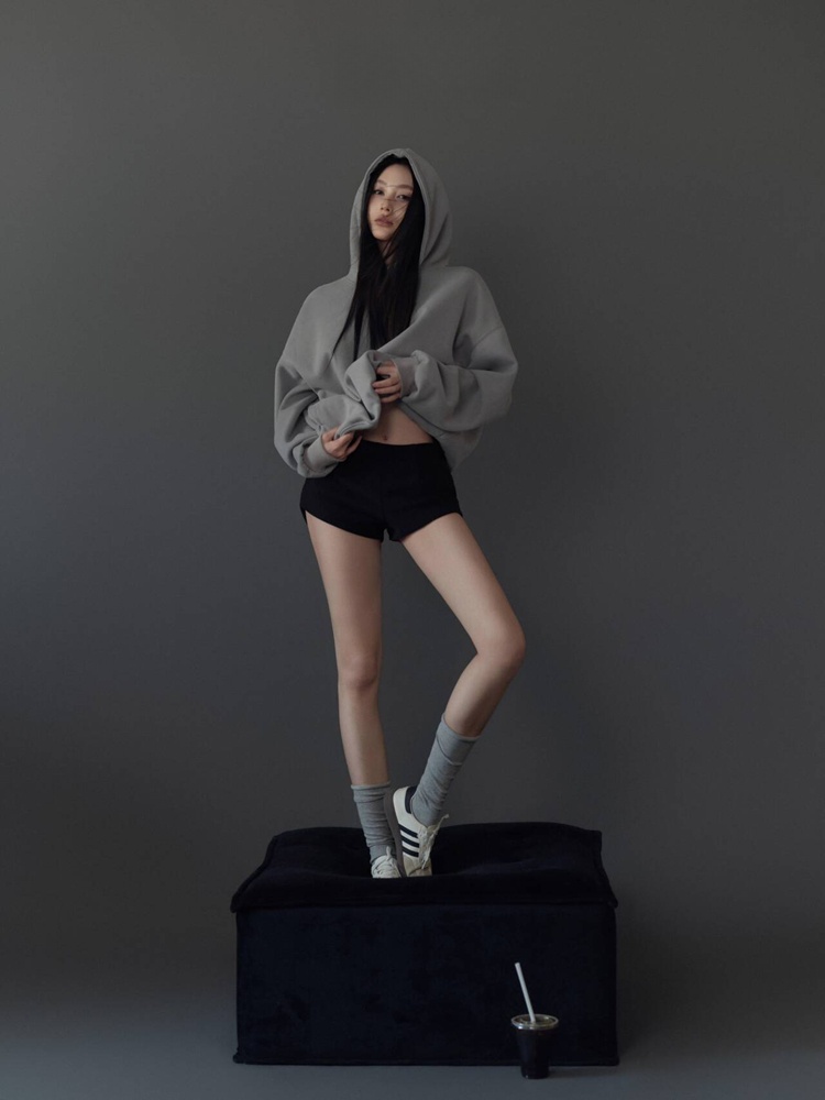 Ethnic Fashion Studio - グレームードポートレートテーマ写真撮影衣装セット怠惰なスタイル韓国システムスタジオアート写真服女性のエスニックファッション