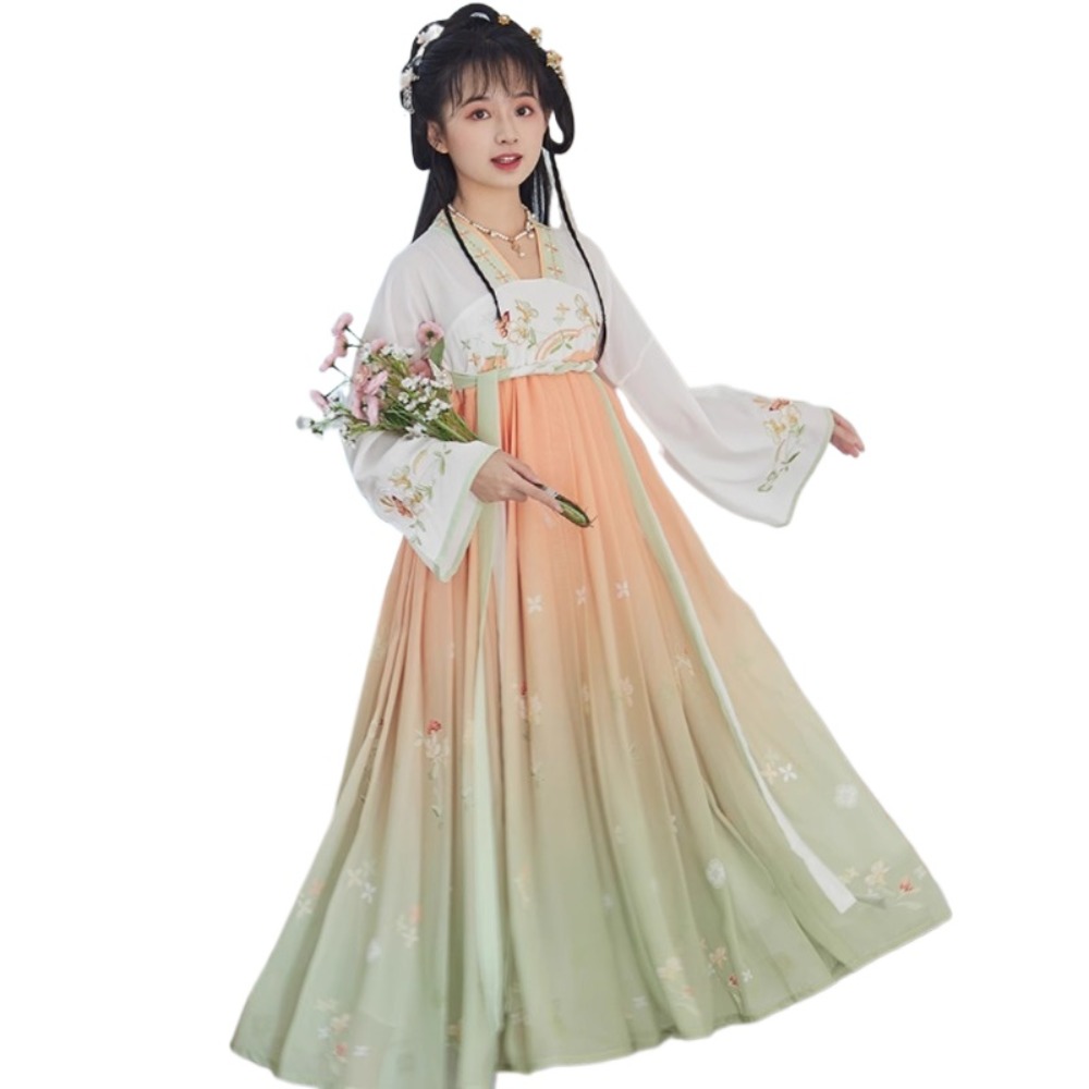Ethnic Fashion Show - パーティーダンスウェアステージショー伝統的な中国服漢服女性妖精ドレスコスプレ衣装エスニックスタイルファッション服