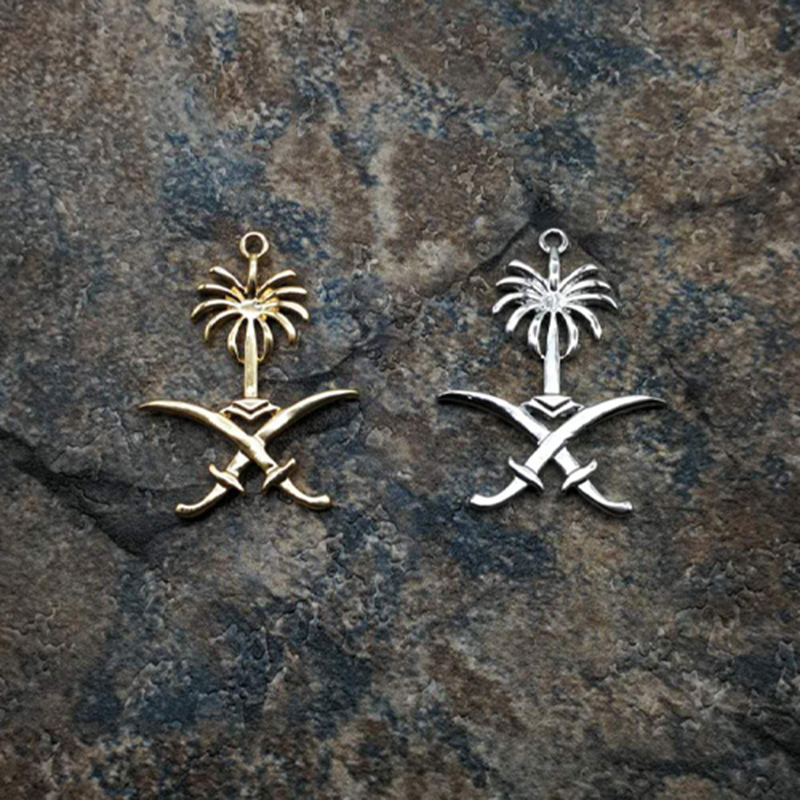 Ethnic Fashion Logo - サウジアラビアのエンブレムロゴサウジアラビアゴールドロザリオイスラム教徒のタッセルすべてが新