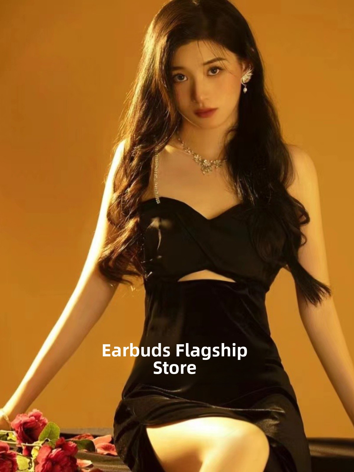セクシーな背中開きストラップドレス写真スタジオテーマ女性ファ - Ethnic Fashion Studio のレビューと価格