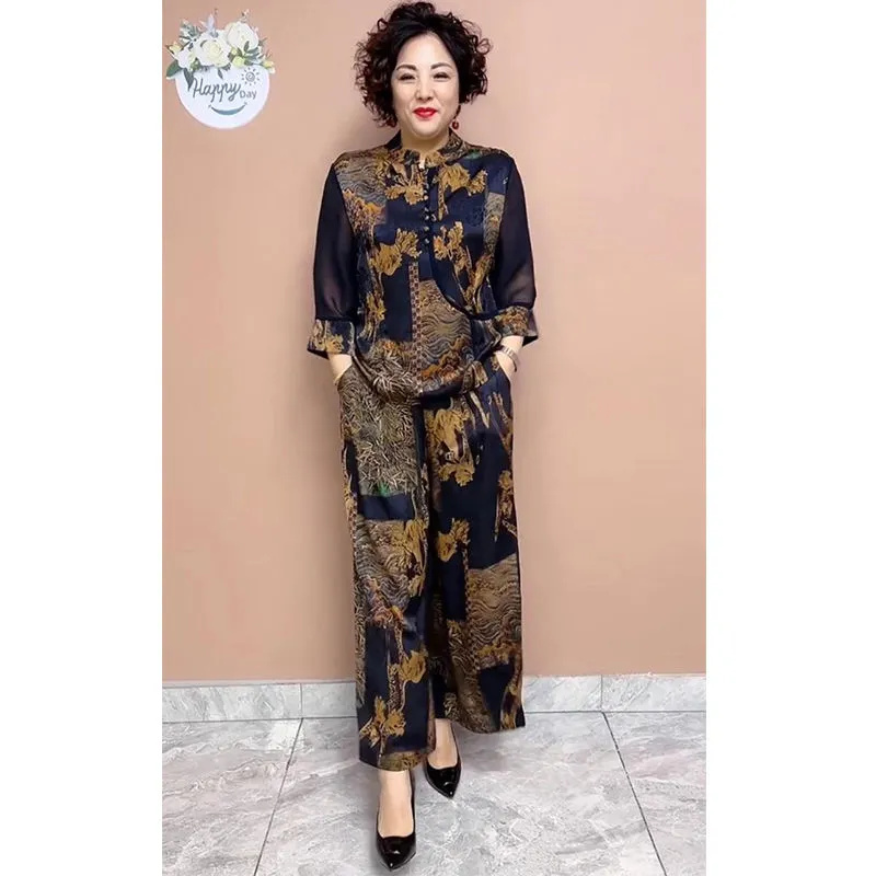 女性用ワイドレッグパンツセット,ルーズフィット,レディースフ - Ethnic Fashion For Ladies のレビューと価格
