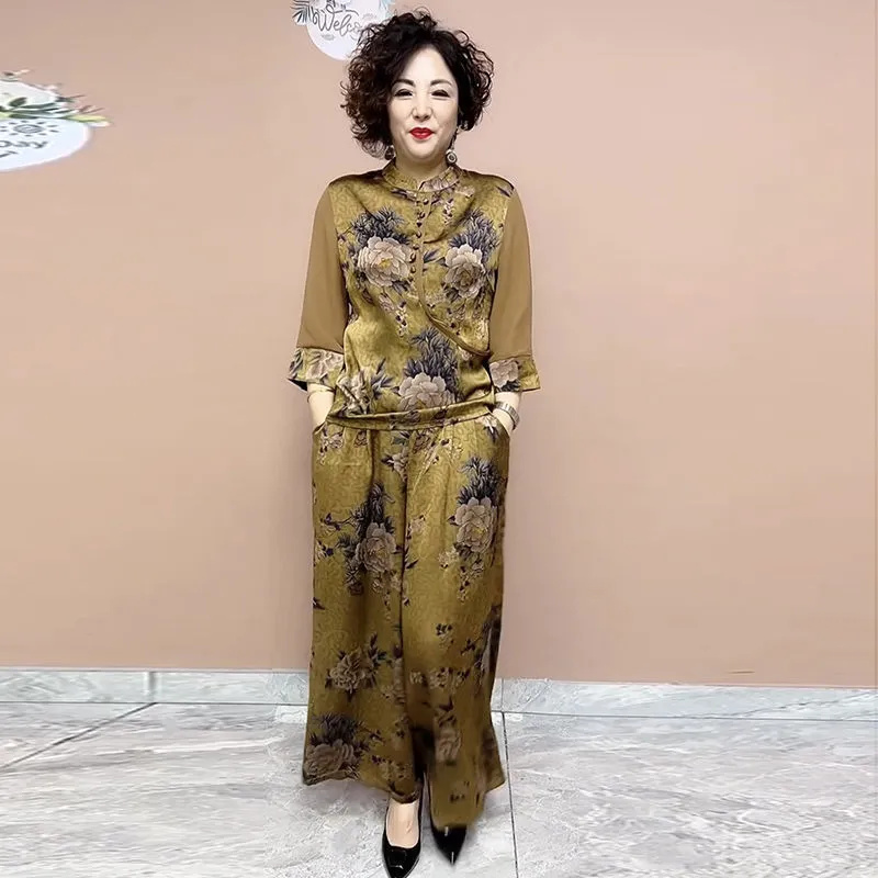女性用ワイドレッグパンツセット,ルーズフィット,レディースフ - Ethnic Fashion For Ladies のレビューと価格