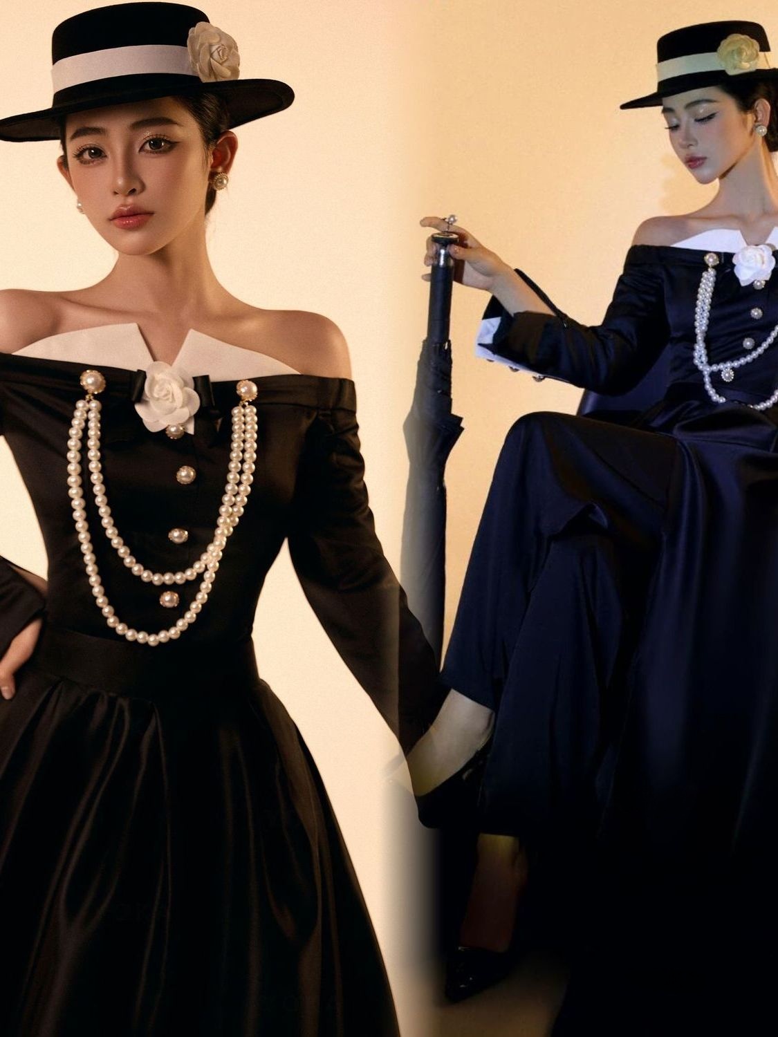 ブラックヘップバーンヴィンテージウェディングドレス写真撮影ス - Ethnic Fashion Studio のレビューと価格