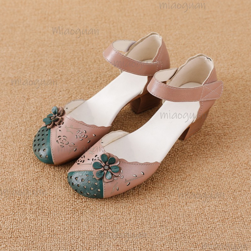 中空カバートゥグラディエーターサンダル花柄装飾アンクルストラ - Ethnic Fashion In のレビューと価格