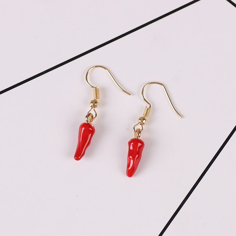かわいい唐辛子イヤリングpendientes女性ジュエリーエ - Ethnic Fashion Sale のレビューと価格