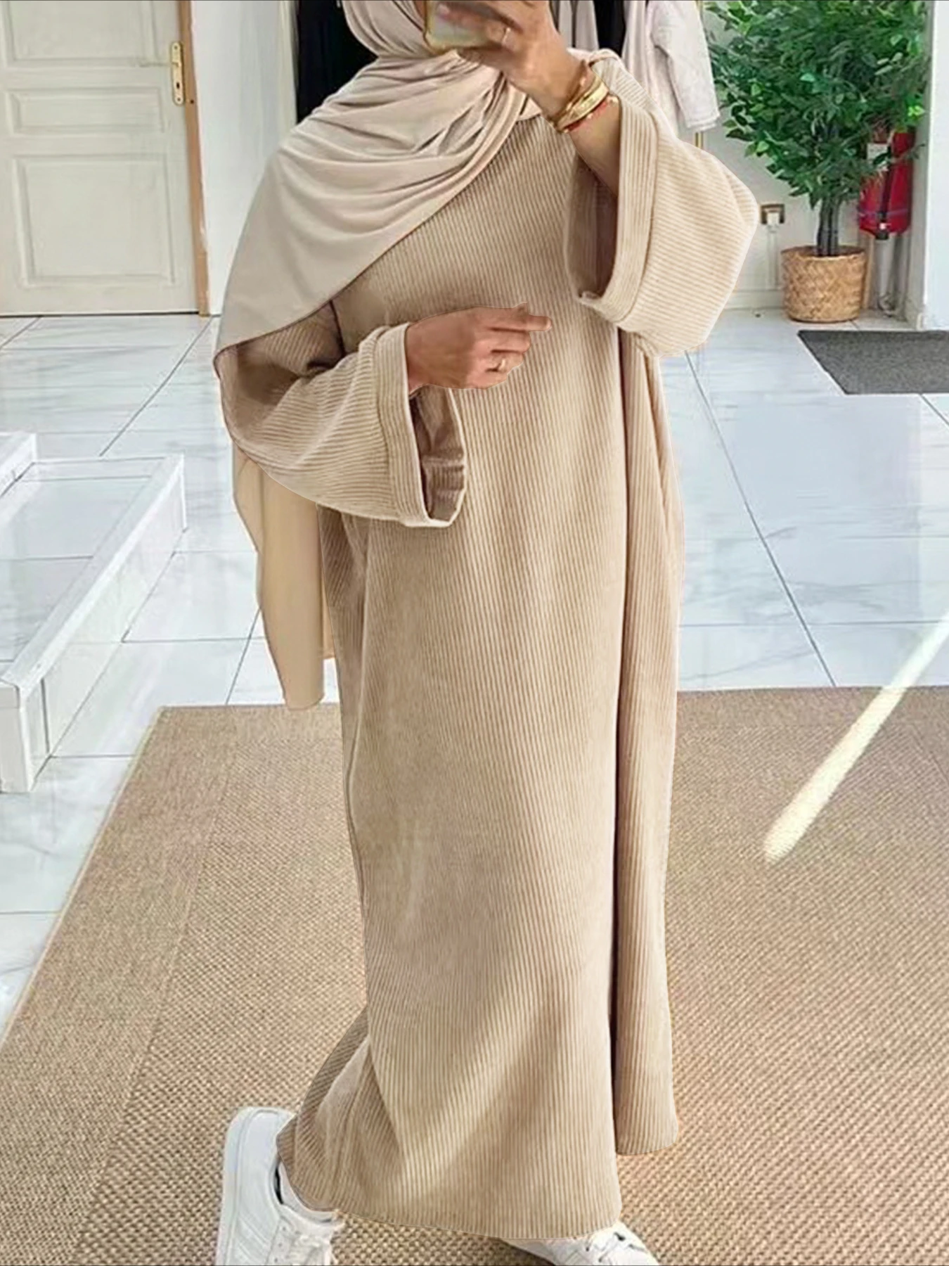 イードイスラム教徒の女性の控えめなドレスラマダンイスラム教  - Abaya Modest Wear のレビューと価格